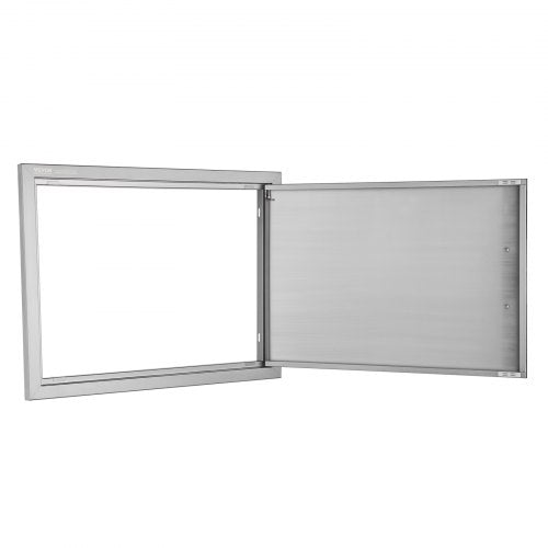 BBQ Access Door 27W x 20H Inch Single Outdoor Kitchen Door Stainless Steel