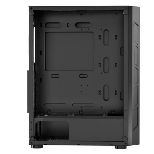 PC Gaming Case MidTower Computer Case with HighAirflow Tempered Glass