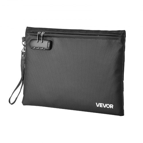 Fireproof Document Bag 1832 Heat Insulated Waterproof With Lock Portable File
