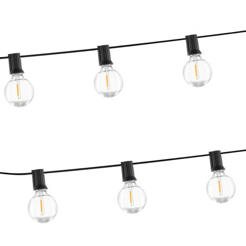 LED Outdoor String Lights 100FT 2700K Dimmable Outside Patio Lights with 50 G40