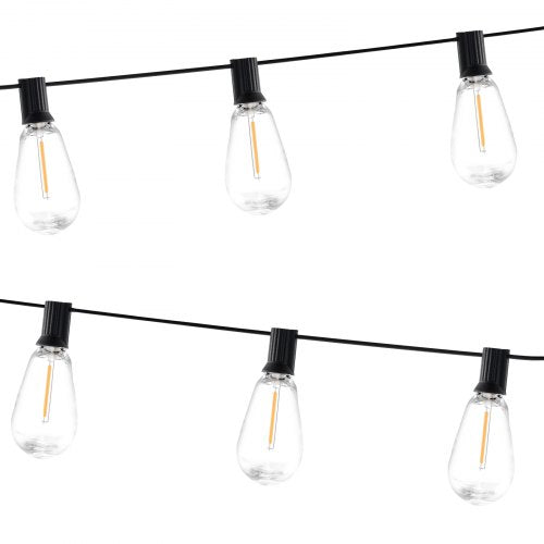 LED Outdoor String Lights 50FT 2700K Dimmable Outside Patio Lights with 15