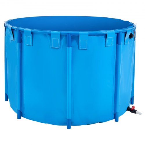 Canvas Fish Pond 448.8 Gal Capacity Above Ground Fish Pond Foldable PVC