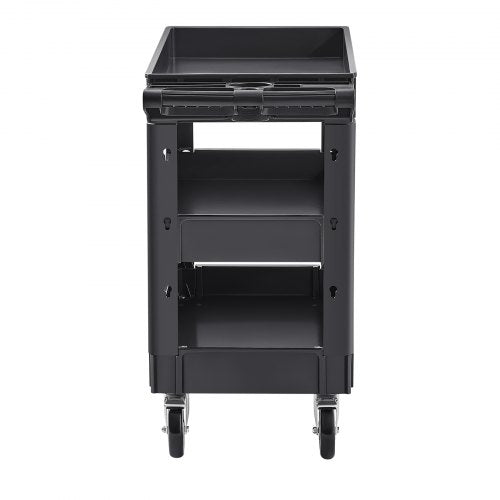 Utility Service Cart 550 LBS Laod Capacity 3 Shelf Heavy Duty Plastic