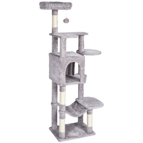 Cat Tree for Indoor Cats 606 Cat Tower with Cat Condo Sisal Scratching