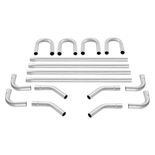 Exhaust Kit 16pcs DIY Universal Galvanized Steel Exhaust Kit with SlipFit