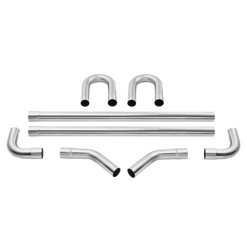 Exhaust Kit 8 Pieces DIY Universal Stainless Steel Exhaust Kit with SlipFit