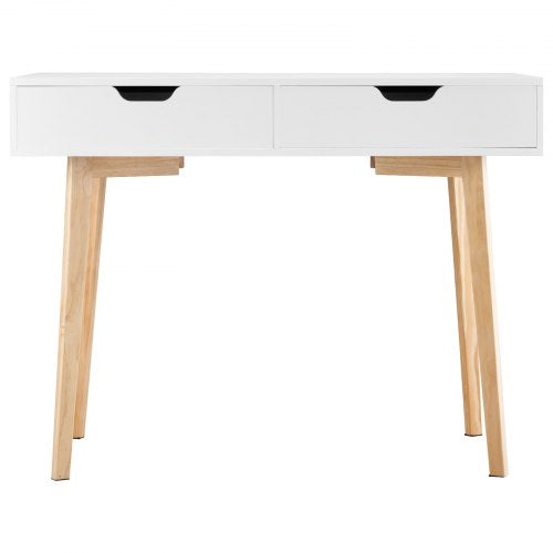 Small Desk with Drawers Kids Desk for Bedroom Wooden Simple Study Table