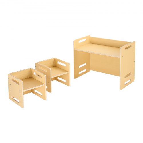 Montessori Weaning Table and Chair Set Wooden Toddler Table and Chair Set