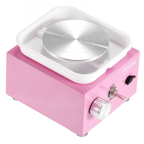 Mini Pottery Wheel 0320RPM Adjustable Speed Detachable Basin Forming