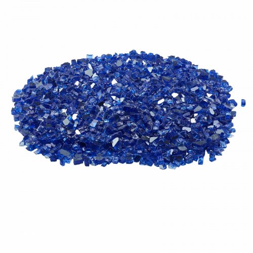 Fire Glass 10Lbs 4.5Kg Hightemperature Resistant Fireplace Rocks 12Inch 12.7 Mm lb