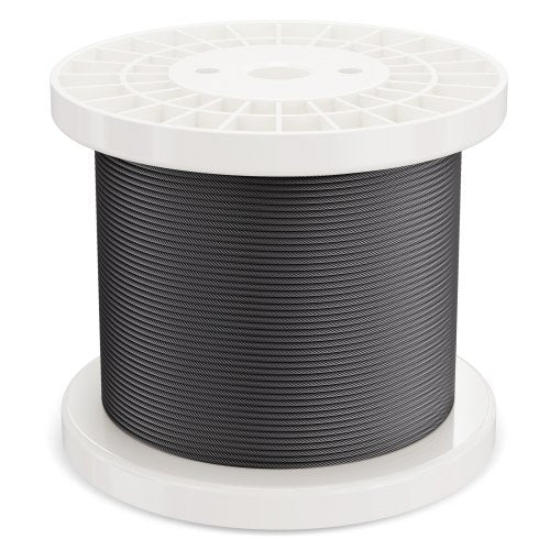 Wire Rope Kit 18 500 ft 316 Stainless Steel Cable with Cutter and Gloves