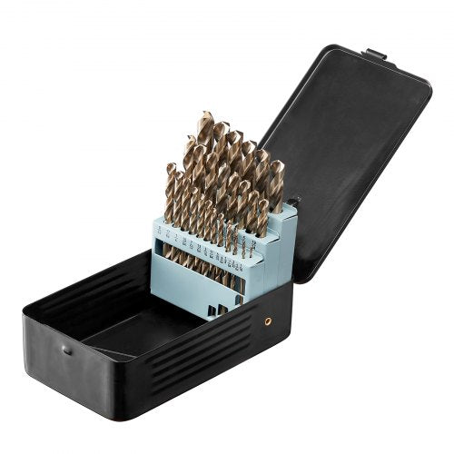 Cobalt Drill Bit Set 29 Pcs M35 High Speed Steel Cobalt Drill Bits with Storage