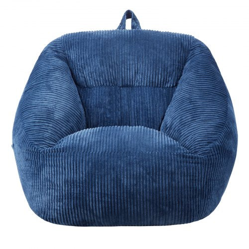 Bean Bag Chair 3 feet Bean Bag Chair with Soft Armrests and Storage Pocket