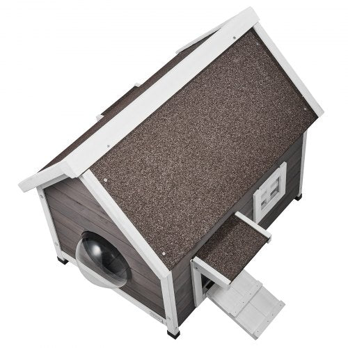 Outdoor Cat House Weatherproof Feral Cat Shelter for Multiple Cats Outdoor