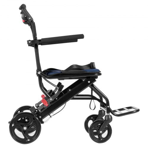 Wheelchair Aluminum Alloy UltraLightweight Transport Chair for Adults