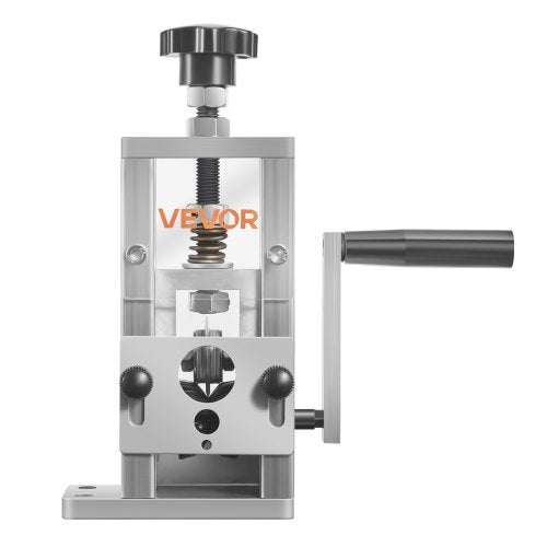Manual Wire Stripping Machine, 0.06-1 in, Copper Stripper with Hand Crank or Drill Powered, 64Mn Quenched Blades, 45# Steel Rollers, Aluminum Alloy Frame Wire Peeler, for Scrap Copper Recycling