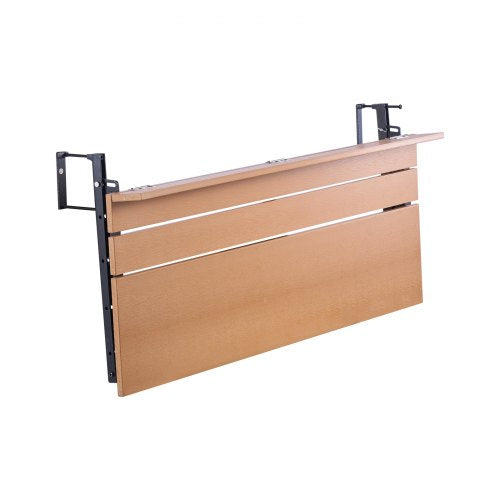 Balcony Hanging Table 15 x 39 in Folding Balcony Railing Table Outdoor