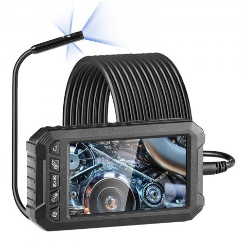 Endoscope Camera with Light Triple Lens Industrial Borescope 5 Screen
