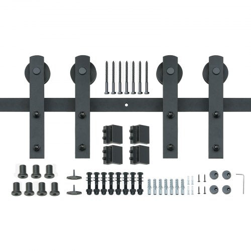 8FT Sliding Barn Door Hardware Kit 330LBS Heavy Duty Barn Door Track Kit