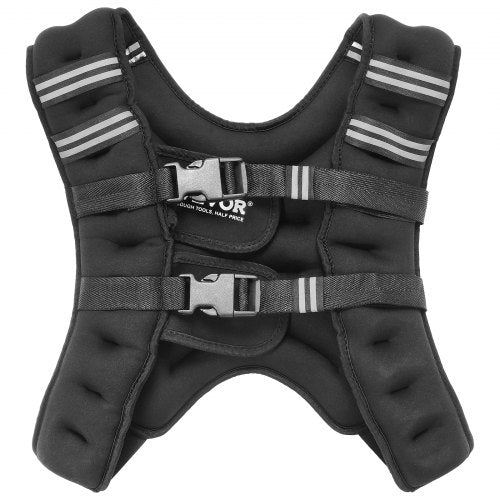 Weighted Vest 16 lbs Weight Vest with Reflective Stripe Adjustable Buckle