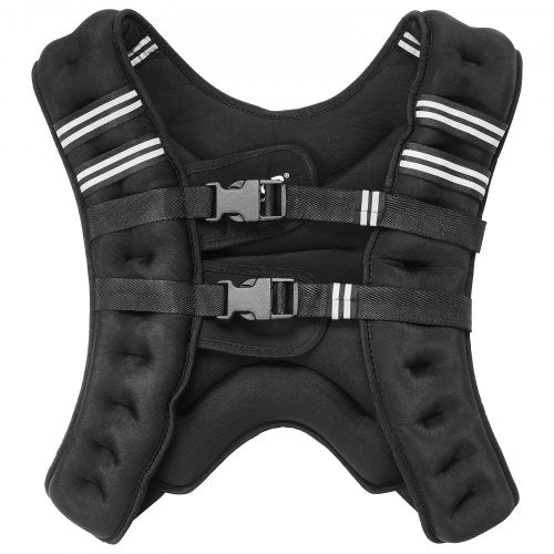 Weighted Vest 20 lbs Weight Vest with Reflective Stripe Adjustable Buckle