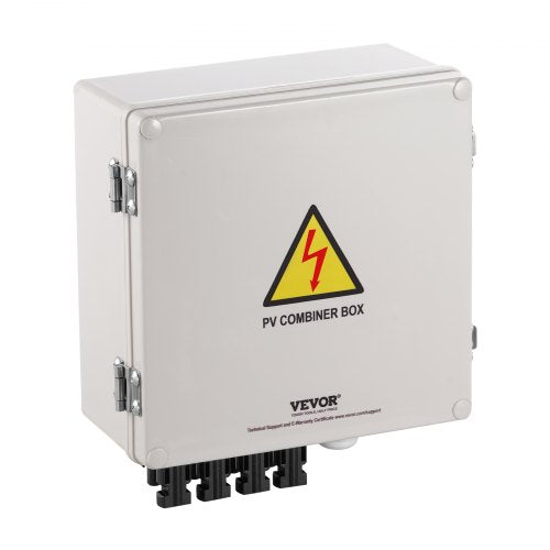 PV Combiner Box 4 String Solar Combiner Box with 10A Rated Current Fuse