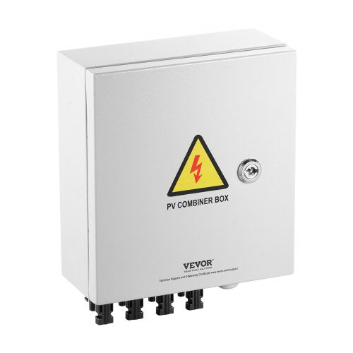 PV Combiner Box 4 String Solar Combiner Box with 15A Rated Current Fuse