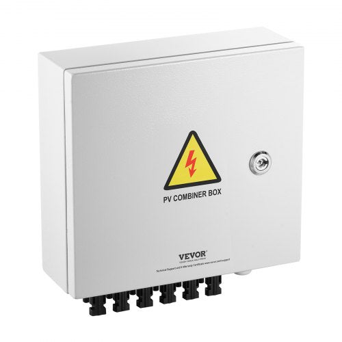 PV Combiner Box 6 String Solar Combiner Box with 10A Rated Current Fuse