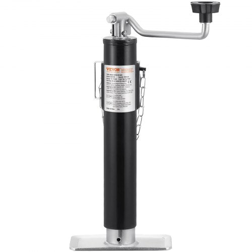 Trailer Jack 2000 lbs Dynamic Load Capacity Weldon PipeMount Swivel