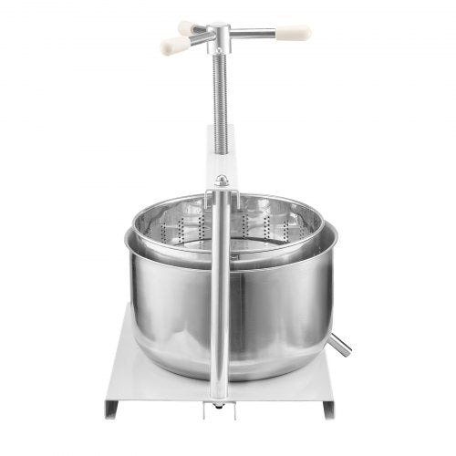 317 Gal12L Fruit Wine Press 2 Stainless Steel Barrels Manual Juice