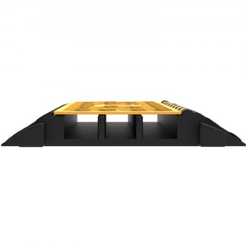 Rubber Cable Guard 3Channel 2 x 2.3 in – Durable Cord Protection Ramp