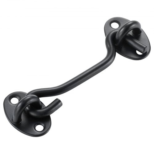 Hook and Eye Gate Latch 2 Pack Barn Door Latch Hook with Mounting Screws