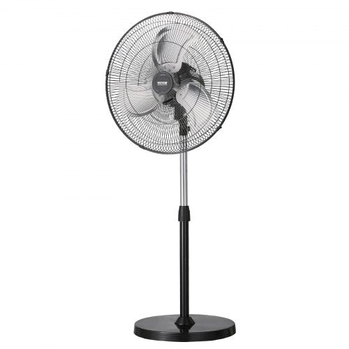 Industrial Pedestal Fan 18 Inch 90Degree Oscillating Fan Height