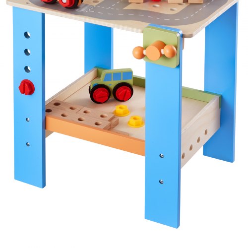 Kids Workbench 62 pcs Wooden Tool Bench for Kids 3 Years and Up Toddler