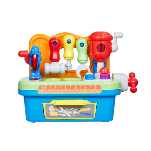 Musical Workbench Toy Sounds Lights Musical Learning Workbench for Toddler Age 2