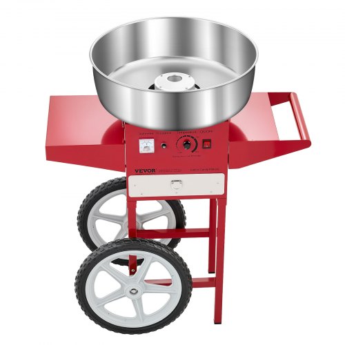 Electric Cotton Candy Machine With Cart 1000W Commercial Floss Maker 20.5 In