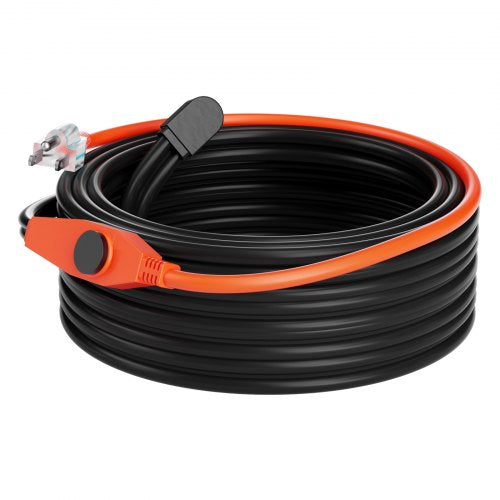 Pipe Heating Cable 60FT 7WFT Heat Tape for Pipes with Builtin Thermostat