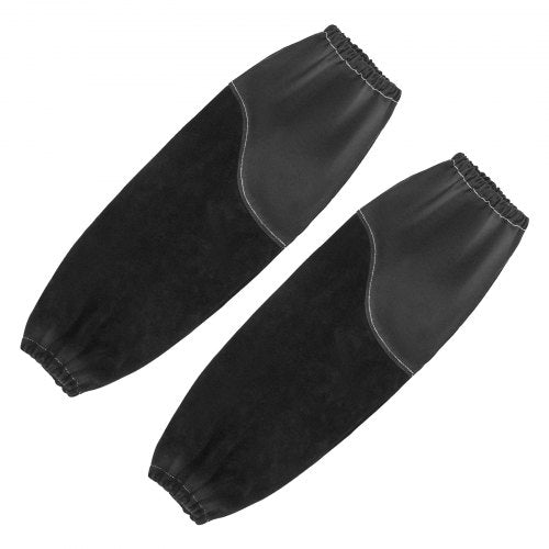 Flame Resistant Welding Work Sleeves Heavy Duty Cowhide Leather Fr Cotton Arm