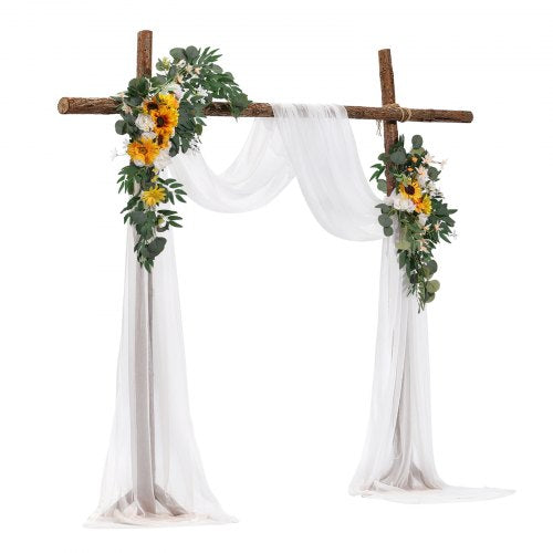 Artificial Wedding Arch Flowers Kit Yellow Wedding Arch Flowers with Drapes