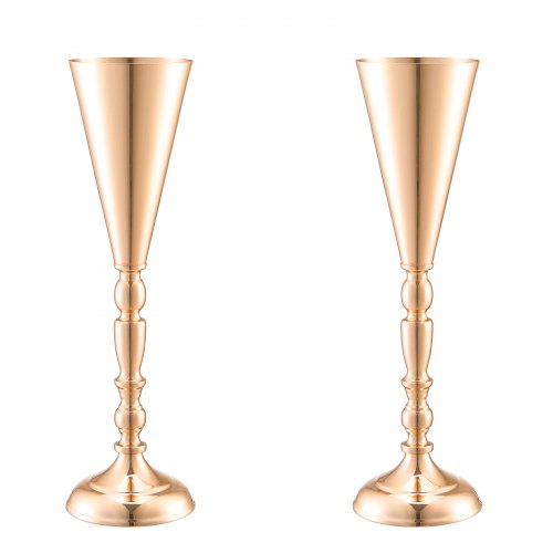 10PCS 43cm169” Tall Wedding Flower Vase Metal Wedding Trumpet