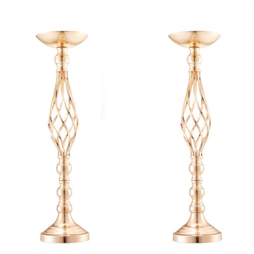20PCS 58cm2283” Tall Wedding Flower Vase Metal Wedding Centerpiece Gold
