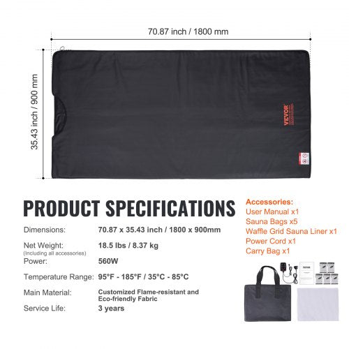 Sauna Blanket for Detoxification Portable Far Infrared Sauna for Home