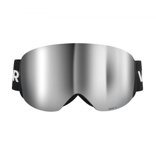 Frameless Ski Goggles Spherical Lens with Silver Mirror Revo Coating OTG
