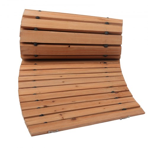 Wooden Garden Pathway 8 ft x 17 in NonSlip Curved Garden Walkway Roll