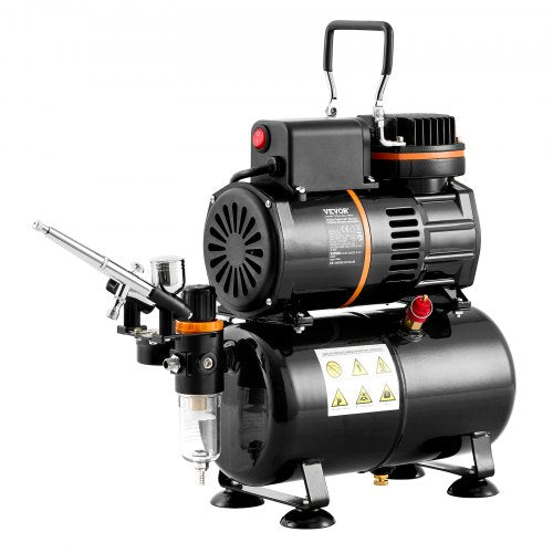 Airbrush Kit Dual Fan Air Tank Compressor System Kit with 35L Air Storage