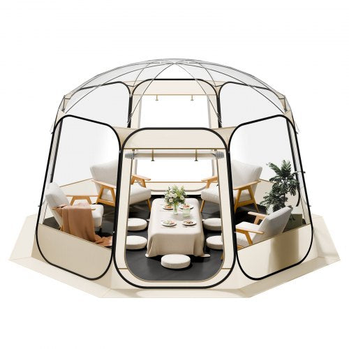 Pop up Bubble Tent 12 x 11.1 ft Waterproof UVResistant Clear Camping