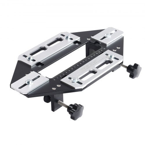 Door Hinge Jig Aluminum Alloy Woodworking Hole Opener Slotting Locator