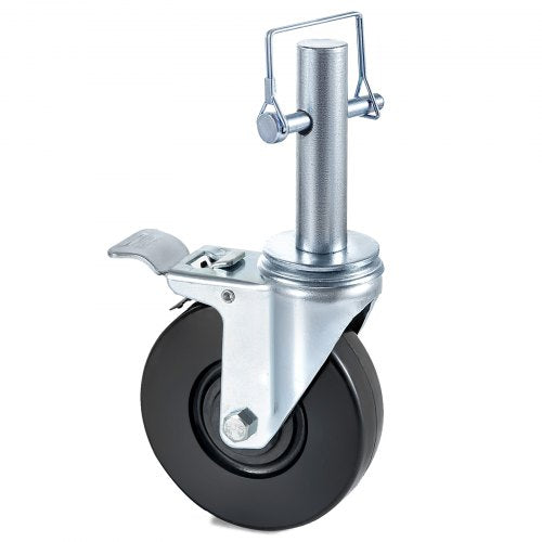 4 Pack 5 Heavy Duty Scaffolding Rubber Swivel Caster With Dual Locking 1