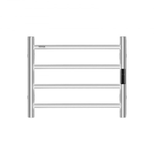 4Bar Towel Warmer Rack Wall Mounted Heated Towel Rack for Bathroom Silver –