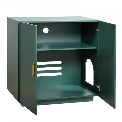 Cat Litter Box Enclosure 31.5 in Hidden Litter Box Cabinet Wooden Indoor